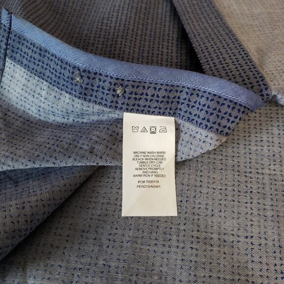 Original Penguin Munsingwear Midnight Print Button Slim Fit Dress Shirt - Picture 7 of 9